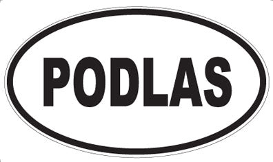 PODLAS - Oval Sticker