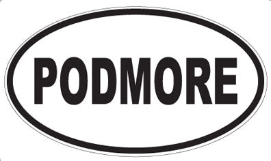 PODMORE - Oval Sticker