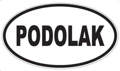 PODOLAK - Oval Sticker