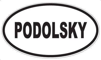 PODOLSKY - Oval Sticker