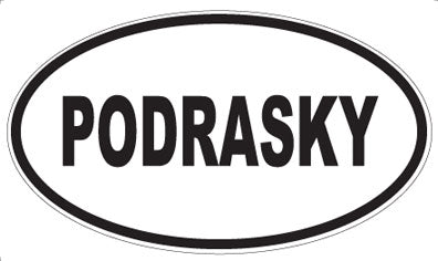 PODRASKY - Oval Sticker