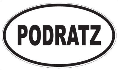 PODRATZ - Oval Sticker