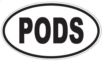 PODS - Oval Sticker