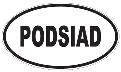 PODSIAD - Oval Sticker