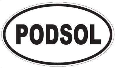 PODSOL - Oval Sticker