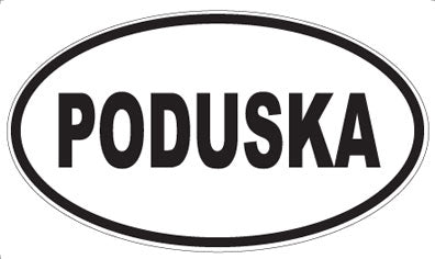 PODUSKA - Oval Sticker