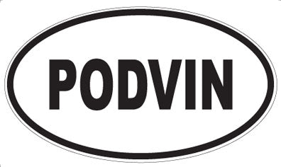 PODVIN - Oval Sticker