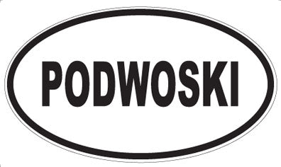 PODWOSKI - Oval Sticker