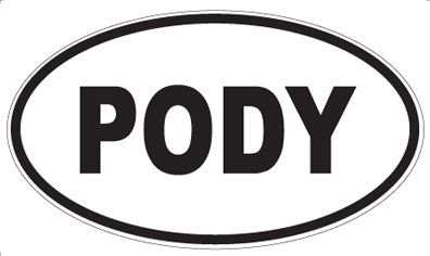 PODY - Oval Sticker