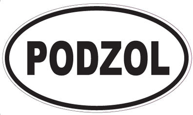 PODZOL - Oval Sticker