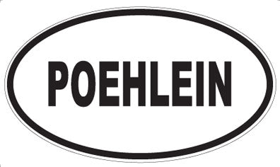 POEHLEIN - Oval Sticker