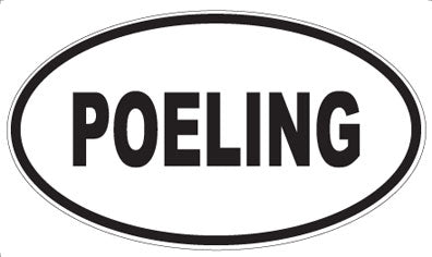 POELING - Oval Sticker