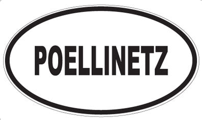 POELLINETZ - Oval Sticker