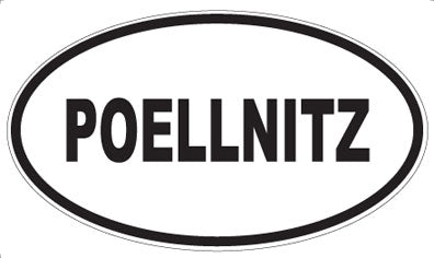 POELLNITZ - Oval Sticker