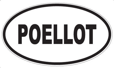 POELLOT - Oval Sticker