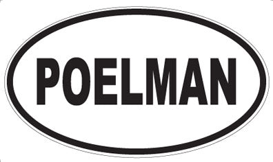 POELMAN - Oval Sticker