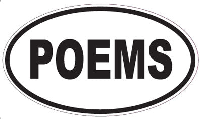 POEMS - Oval Sticker