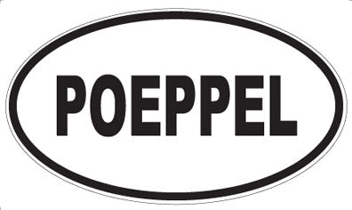 POEPPEL - Oval Sticker