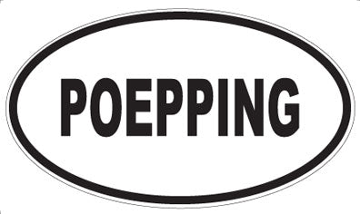 POEPPING - Oval Sticker
