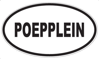 POEPPLEIN - Oval Sticker