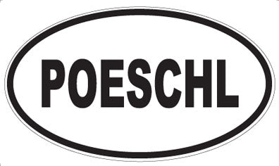 POESCHL - Oval Sticker