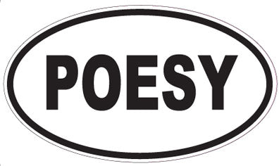 POESY - Oval Sticker