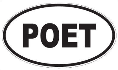 POET - Oval Sticker