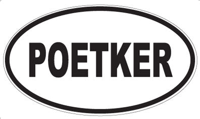 POETKER - Oval Sticker