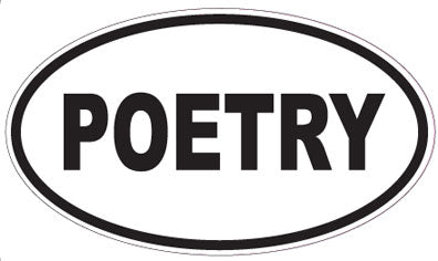 POETRY - Oval Sticker