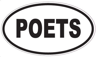POETS - Oval Sticker