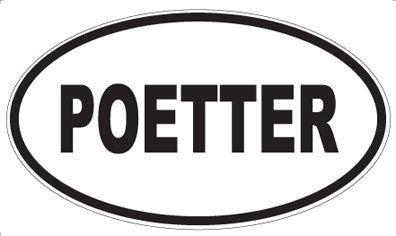 POETTER - Oval Sticker
