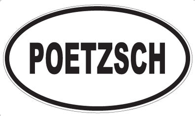 POETZSCH - Oval Sticker