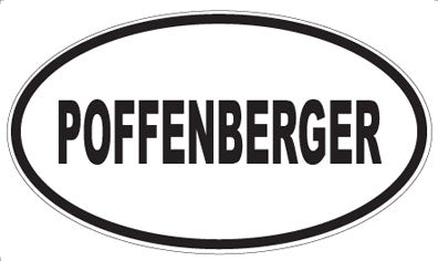 POFFENBERGER - Oval Sticker