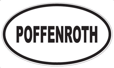 POFFENROTH - Oval Sticker