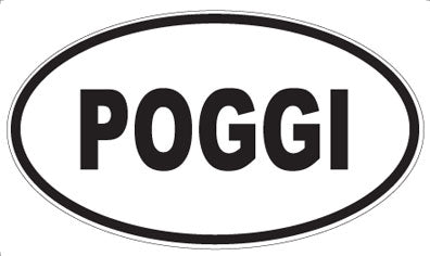 POGGI - Oval Sticker