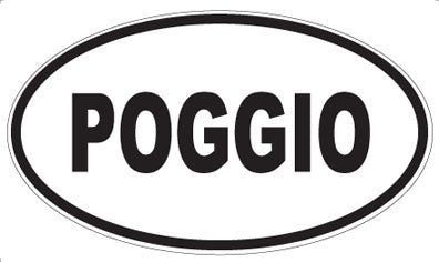POGGIO - Oval Sticker