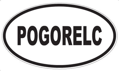 POGORELC - Oval Sticker
