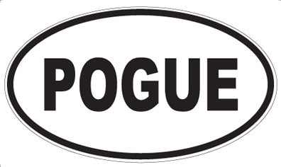 POGUE - Oval Sticker