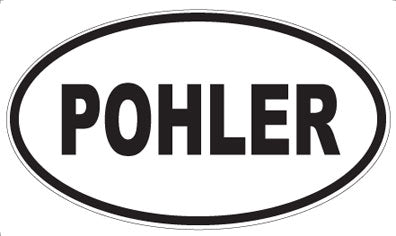 POHLER - Oval Sticker