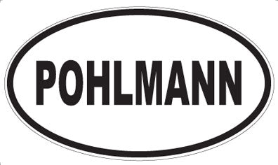POHLMANN - Oval Sticker