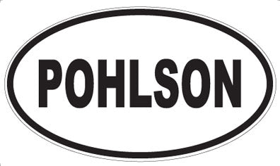 POHLSON - Oval Sticker