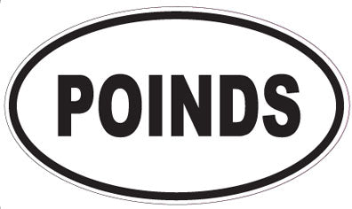 POINDS - Oval Sticker
