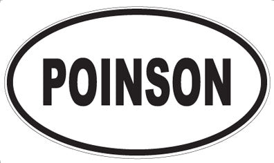 POINSON - Oval Sticker