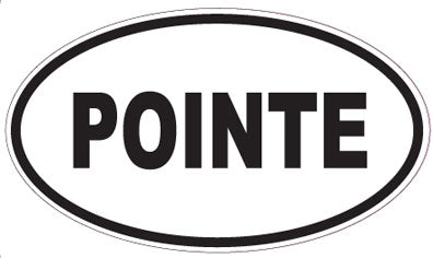 POINTE - Oval Sticker
