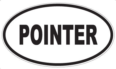 POINTER - Oval Sticker