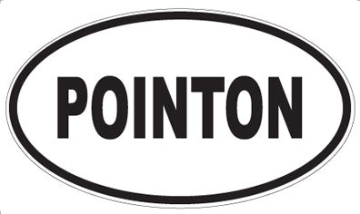 POINTON - Oval Sticker
