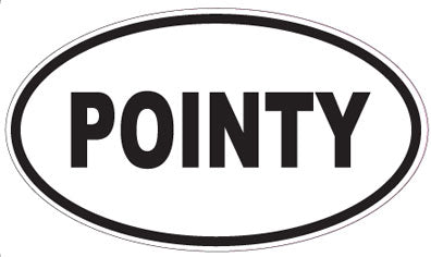 POINTY - Oval Sticker