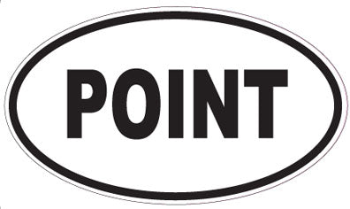 POINT - Oval Magnet