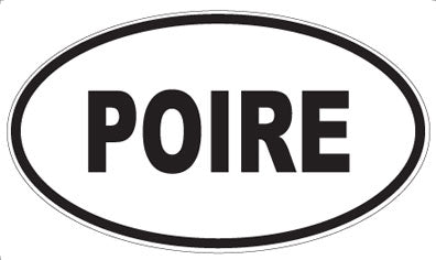 POIRE - Oval Sticker