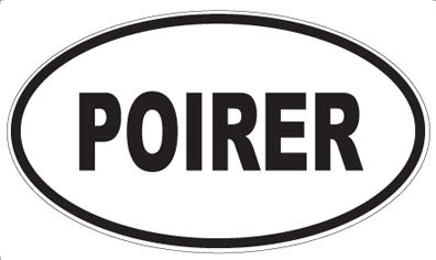 POIRER - Oval Magnet